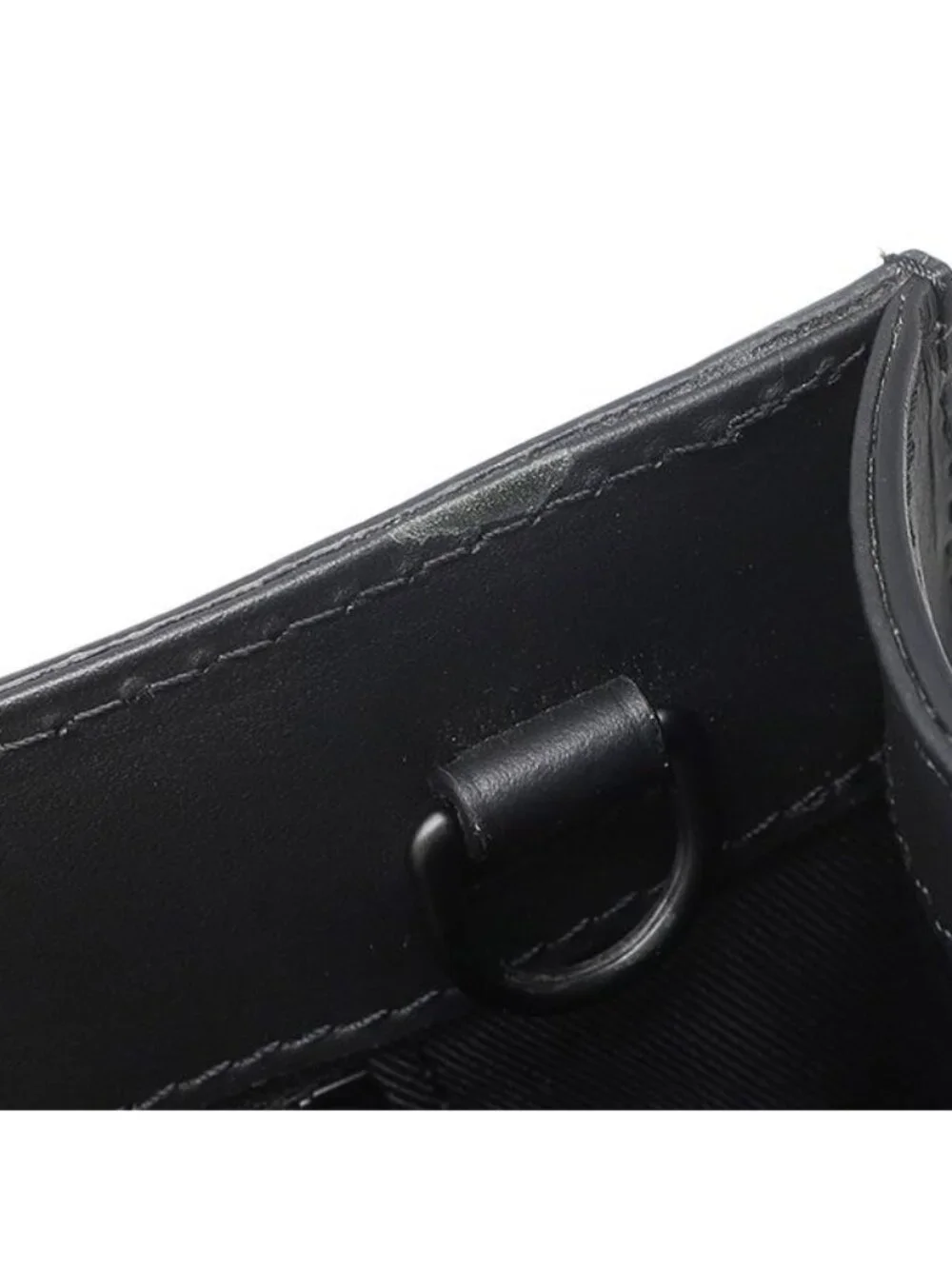 Louis Vuitton 2-Way Sac Plat Leather Taurillon Black Tote Bag
